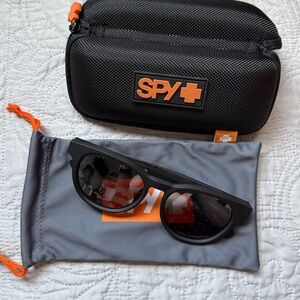 Black SPY Cedros Polarized Sunglasses with Case
